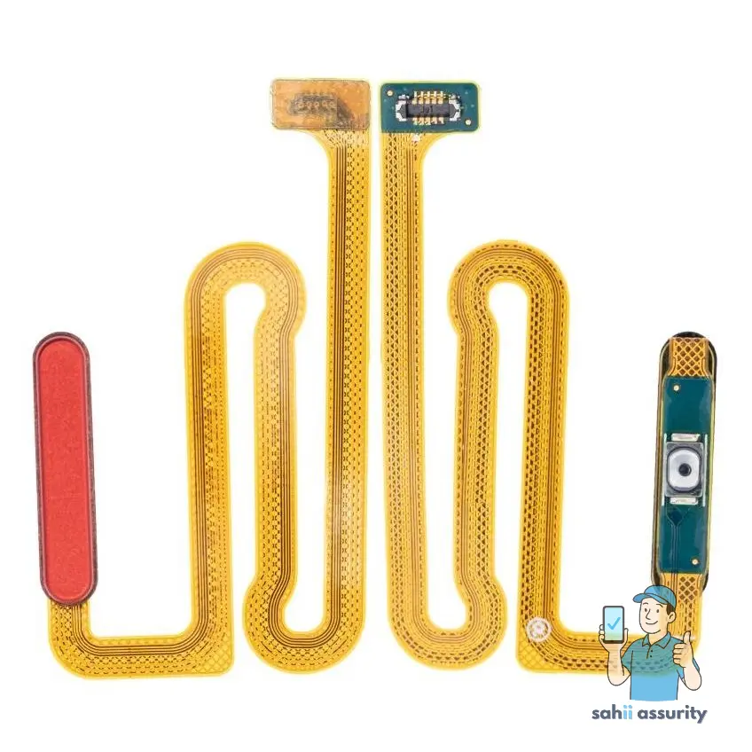 Fingerprint Sensor with Flex Cable for Samsung Galaxy A12 Red